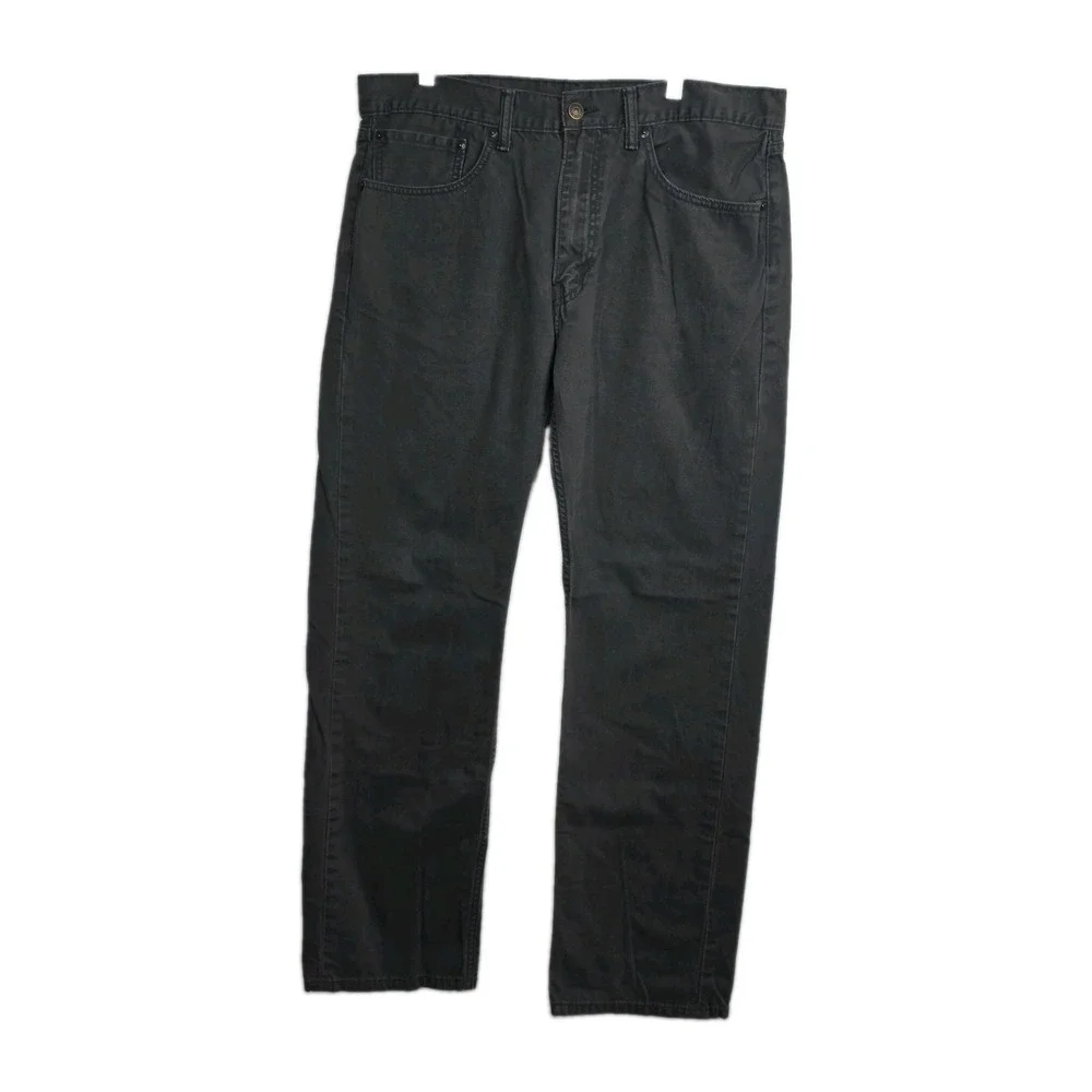 Levi's 505 Jeans Men's Size 36x32 Black Straight Leg Logo
